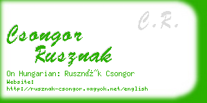 csongor rusznak business card